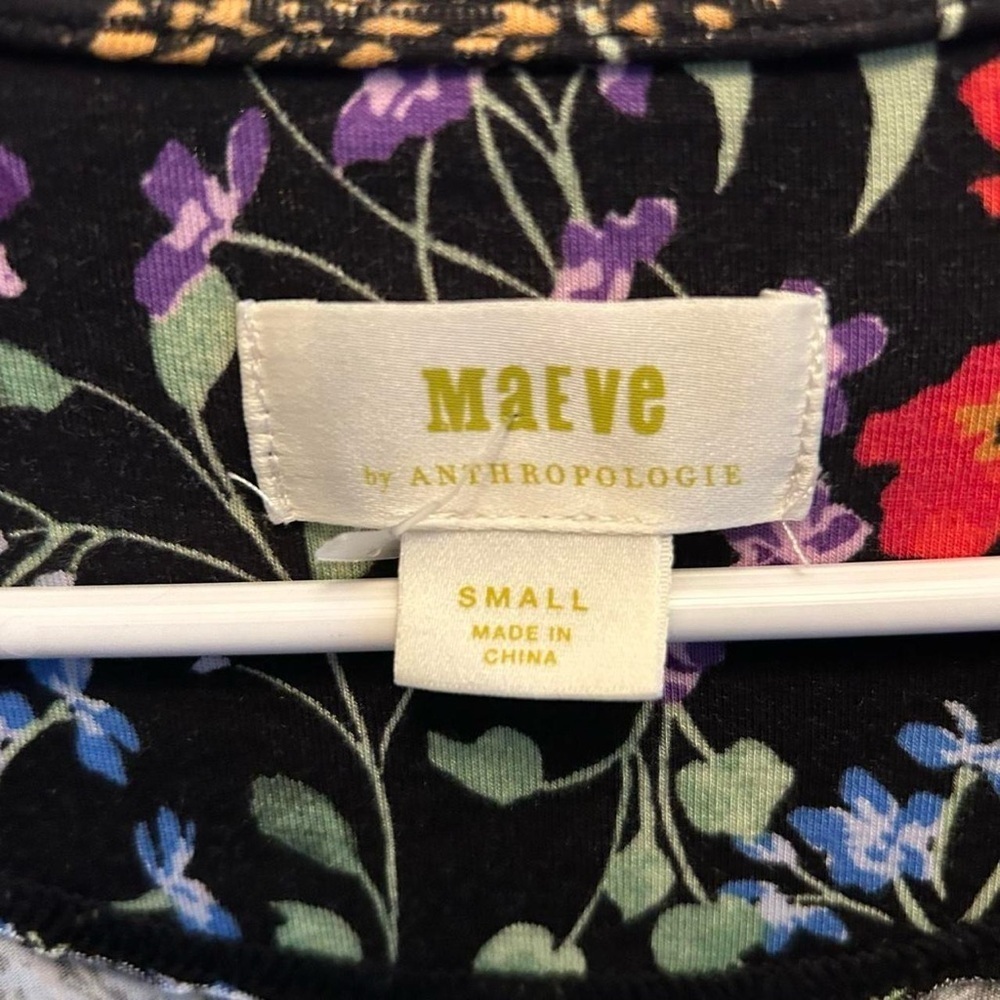 Anthropologie Maeve Jacquin Floral Ruffle Peasant Blouse | Size M | Boho Chic - Picture 4 of 7